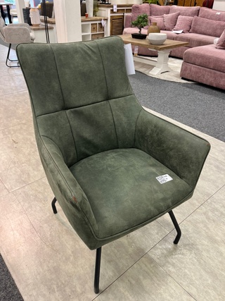 Fauteuil Don, microvezel groen